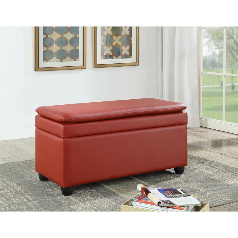 Red Barrel Studio® Cosey Faux Leather Storage Bench & Reviews | Wayfair